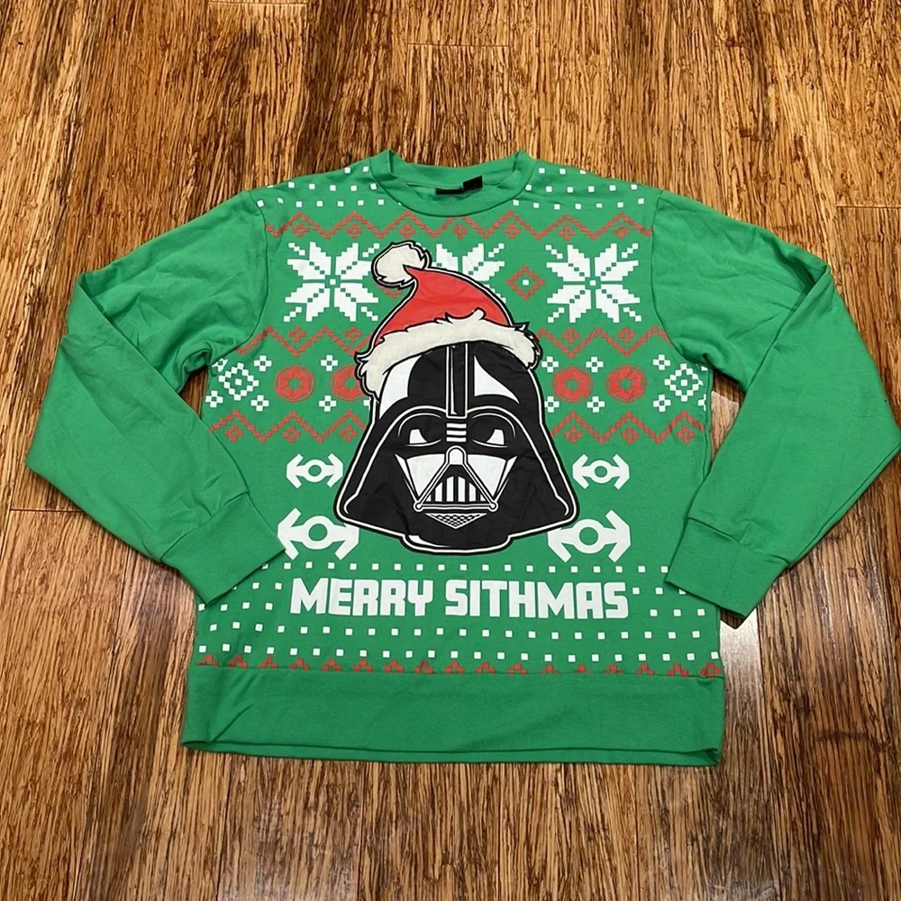 Star Wars Merry Sithmas Darth Vader Christmas sweater size medium - Picture 3 of 7